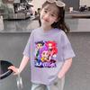 Kids Kpop Demon Hunters Children's T-Shirt Short Sleeve T-shirt Cute Kpop Demon Hunters Tiger Harajuku Tshirt for Boys Girls