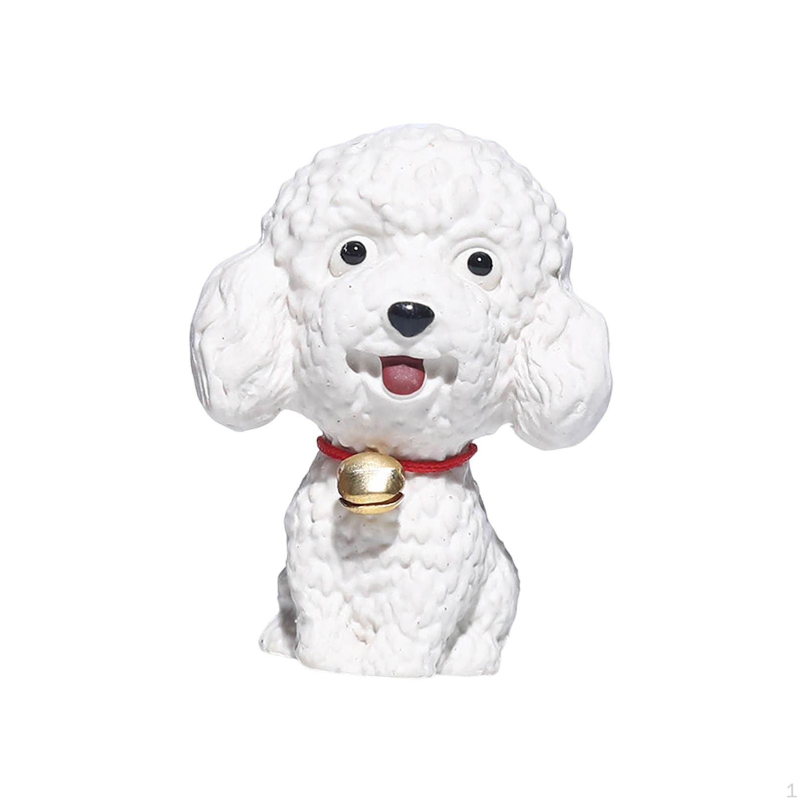 

Animal Sculpture Dog Tea Pet for Living Room Decor белый