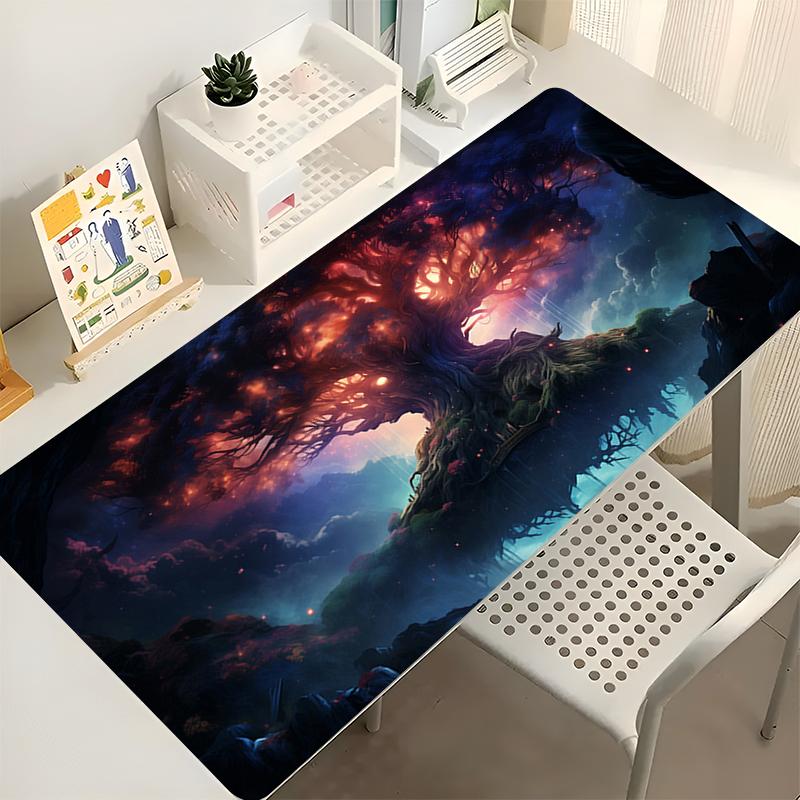 Mouse Pad Office Gaming Laptop HD Print Sakura Tree Desk Mat Anime Mousepad Gamer Mouse Mat Computer Accessories Keyboard Pad
