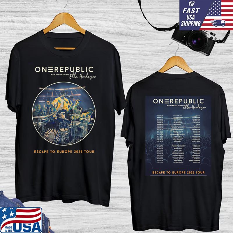 OneRepublic band Escape To Europe Tour T Shirt Unisex T-Shirt S