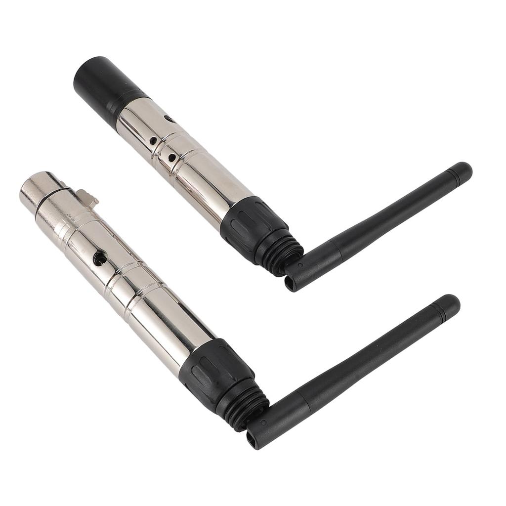 Stage Lighting Control Wireless Transmitter Receiver System 2 in 1 3 Pin with Male Female Plug
