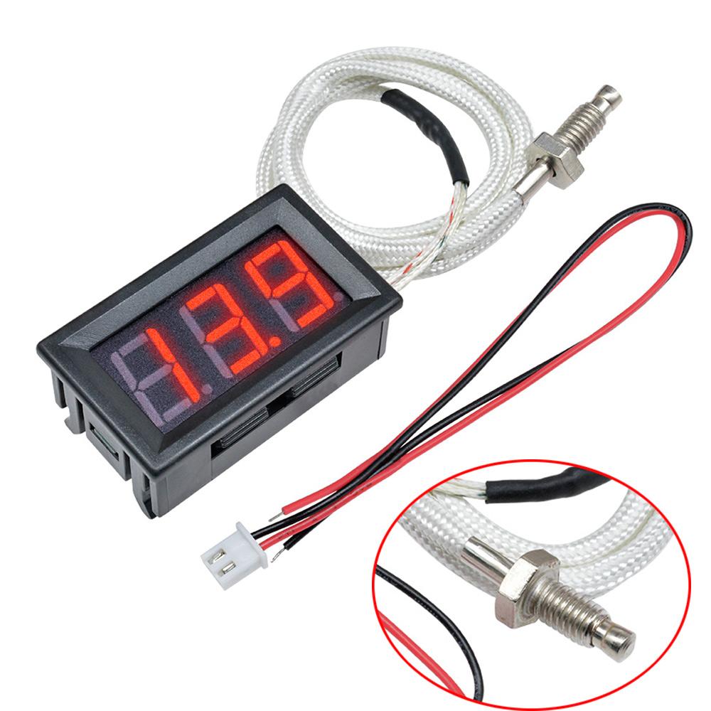 XH-B310 Digital Tube LED Display Thermometer 12V Temperature Meter K-type M6 Thermocouple Tester -30-800℃ Thermistor Senor Probe