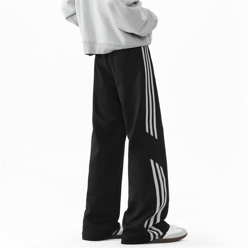 Herren Locker Geschnittene Weitbeinige Gerade Lässige Sporthose