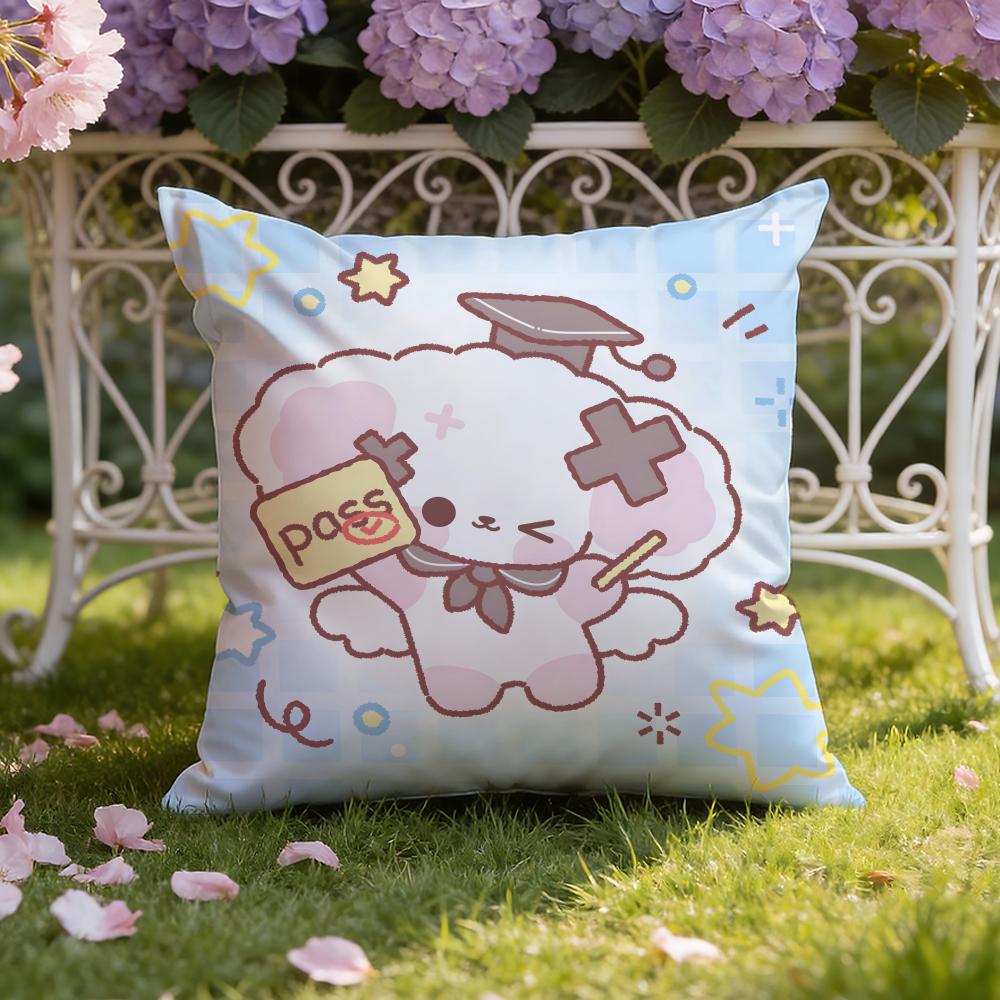 Cute N-Nono Cushion Cover Home & Car Dual-Scene Pillow Cover: Reversible for Premium Comfort