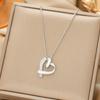 Japan and South Korea Simple Popular Wind Titanium Steel Necklace Female Niche Exquisite Internet Celebrity Zircon Clavicle Chain High-end Jewelry
