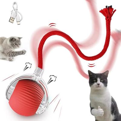 Interactief Kattenspeelgoed Bal Auto Elektrische Rollende Bal Speelgoed voor Katten/Kittens Huisdieren Slimme Automatische Prikkeler USB Oplaadbaar