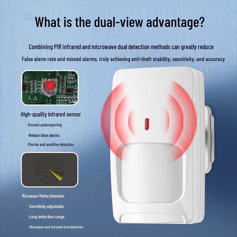 Xunling Wired Dual-Tech Infrared Motion Detector