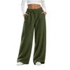 Women's Casual Plush Wide Leg Pants with Soft for and Everyday Wear