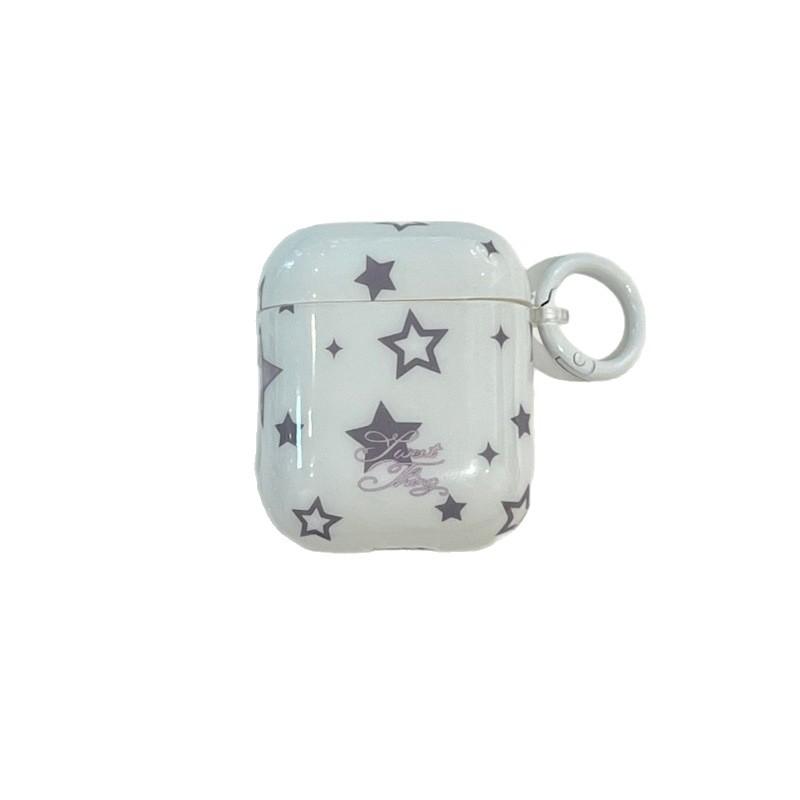 Korean gray pink star AirPods 1 generation earphone case for Apple Bluetooth headset 1st generation Pro1st generation