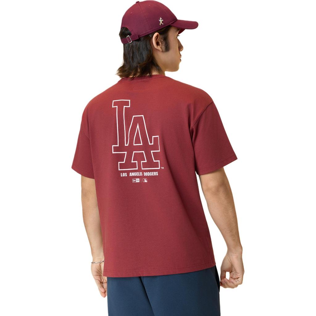 New Era FW25 MLB Los Angeles Dodgers Back Logo Letter Print Comfortable Simple Short Sleeve T-Shirt Unisex T-Shirts 14860821