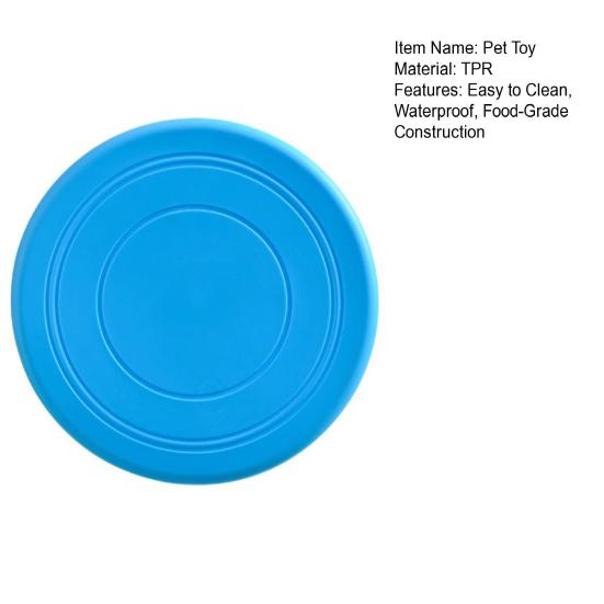 Flying Disc Pet Toy Food-Grade Silicone Bite-Resistant Waterproof Pet Chew Toy Dog Mouth Protection Toy