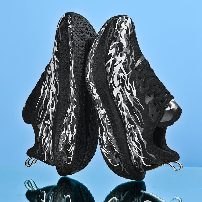 

Кроссовки для бега для учащихся начальной и средней школы, молодежная спортивная обувь, осень 2025, шнуровка, легкие, для марафона, амортизирующие 34