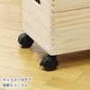 Sakai Sangyo Wooden Storage Box - Wooden, for Magazines, Vegetables, Organizing Box, Vegetable Storage, Storage Container with Casters