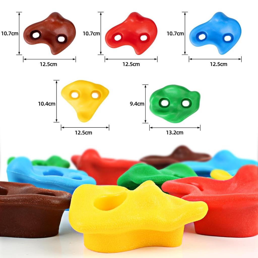 WHDZ Climbing Hold Bouldering Plastic Ninja Warrior Includes Climbing Easy Rock Set Set, Kids' Holds, Style, Rope, Installation, Training, Climbing,