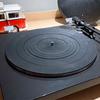 12 inch Turntable Platter Mat Rubber Silicone Turntable Slipmat Pad for All for LP Vinyl Record Players Black