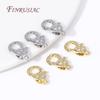 15.2*9.5mm 18K Gold Plated Lobster Clasps Fasteners, End Beads Connector Clasps For DIY Necklaces Bracelets Jewelry Making