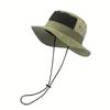 Cappello da Pescatore Parasole Asciugatura Rapida, Ampia Visiera, Cappellino Estivo Traspirante per Uomo e Donna, Cappello per Attività all'Aperto, Cinturino Regolabile