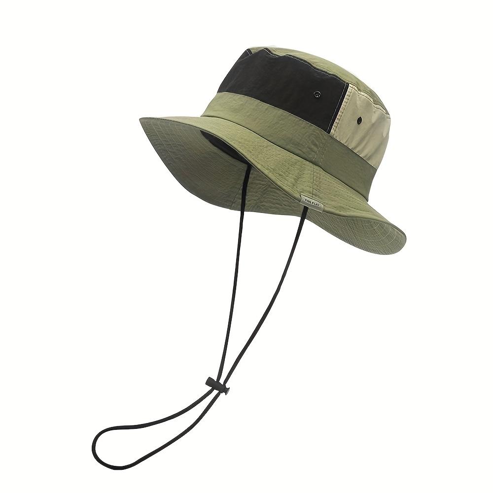 Cappello da Pescatore Parasole Asciugatura Rapida, Ampia Visiera, Cappellino Estivo Traspirante per Uomo e Donna, Cappello per Attività all'Aperto, Cinturino Regolabile