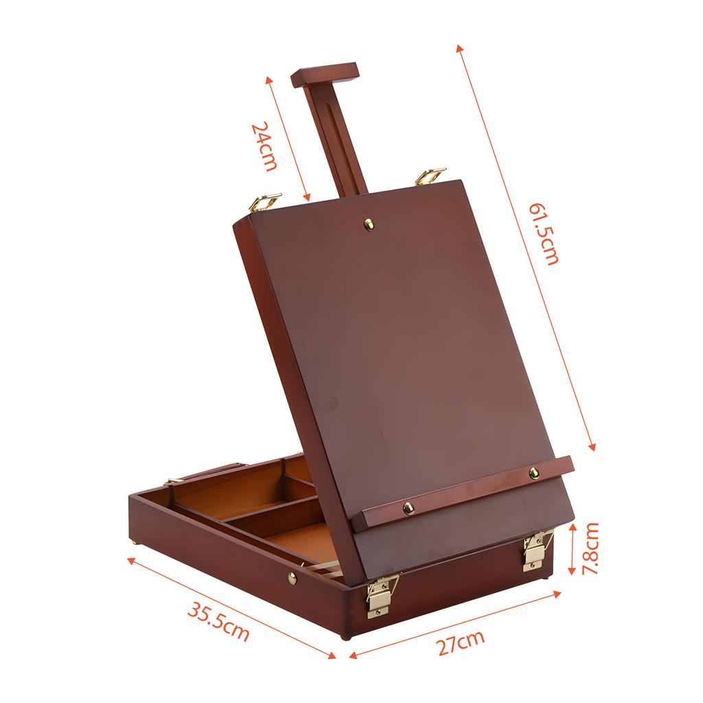 All In One Desktop Easel Art Organizers Featuring Adjustable Sections For Comfortable Drawing Painting Anywhere