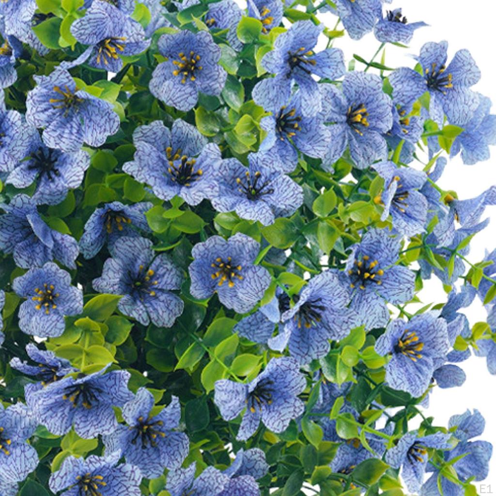 Artificial Flowers Ball Faux Greeny Shrub Plants with Ground for Interiors