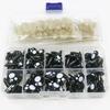 100pcs/box Round Shape Diy Doll Eyes Kit Crafts 5Sizes Black Screw Eyes  For Toys