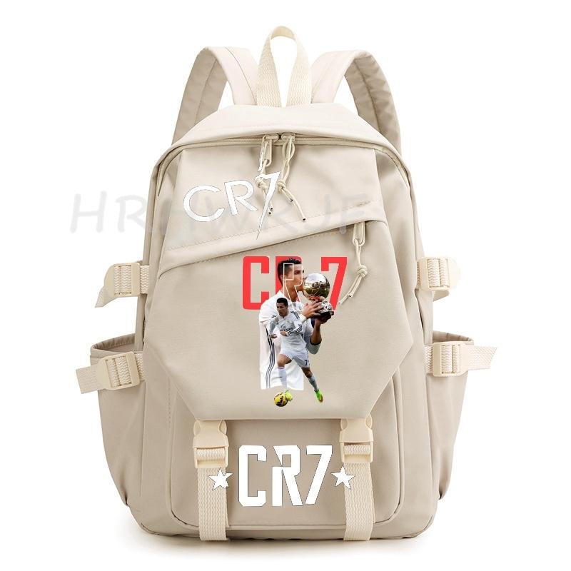 Ins Sports CR7 Backpacks Sports Casual Multi-pocket Capacity Teens Laptop School Bags Lightweight Women Men Travel Mochilas