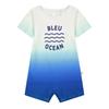 Carrement Beau Baby Boys Ombre Regular Short-Sleeved Babysuit