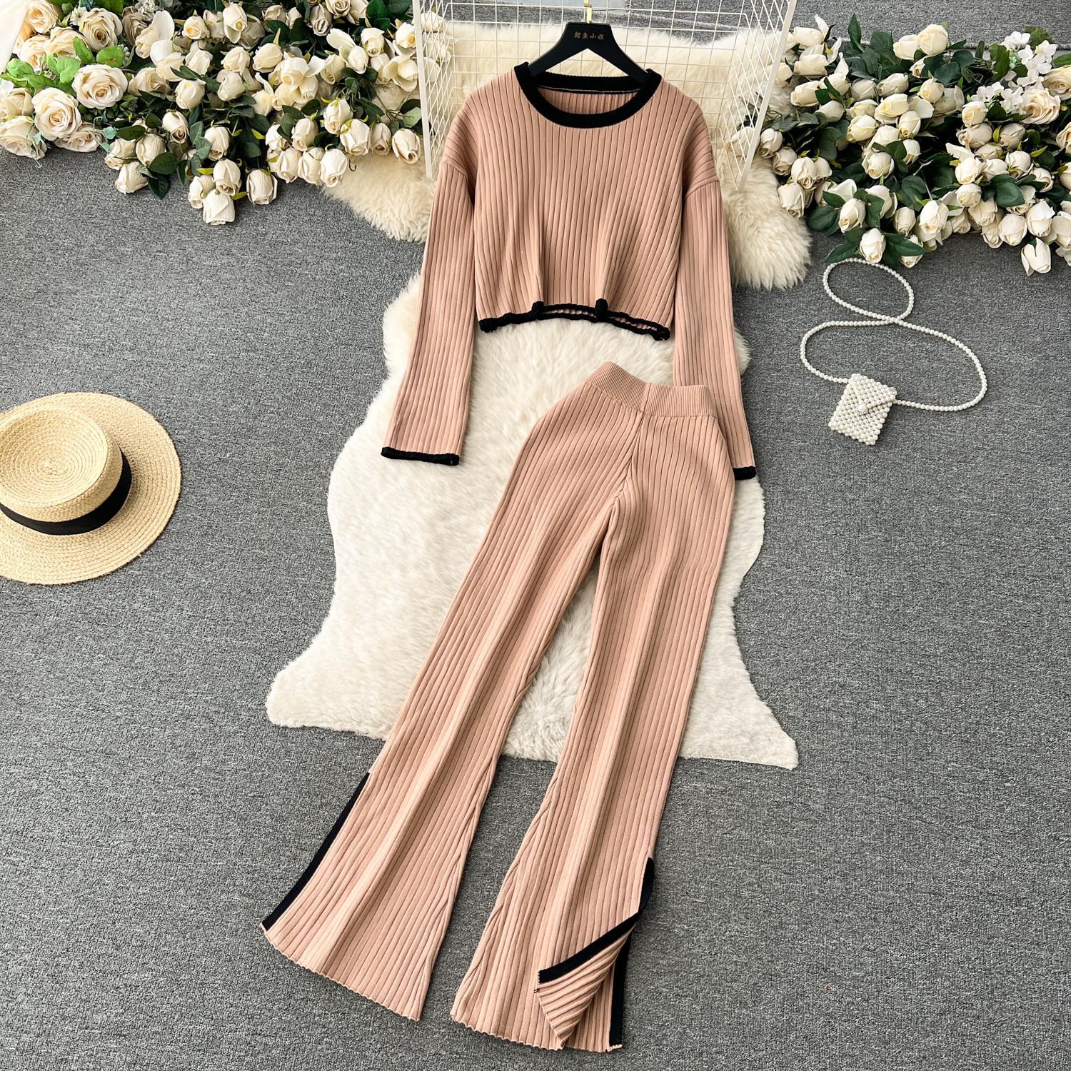 Винтажный вязаный топ с круглым вырезом в стиле Хепберн — фото 28