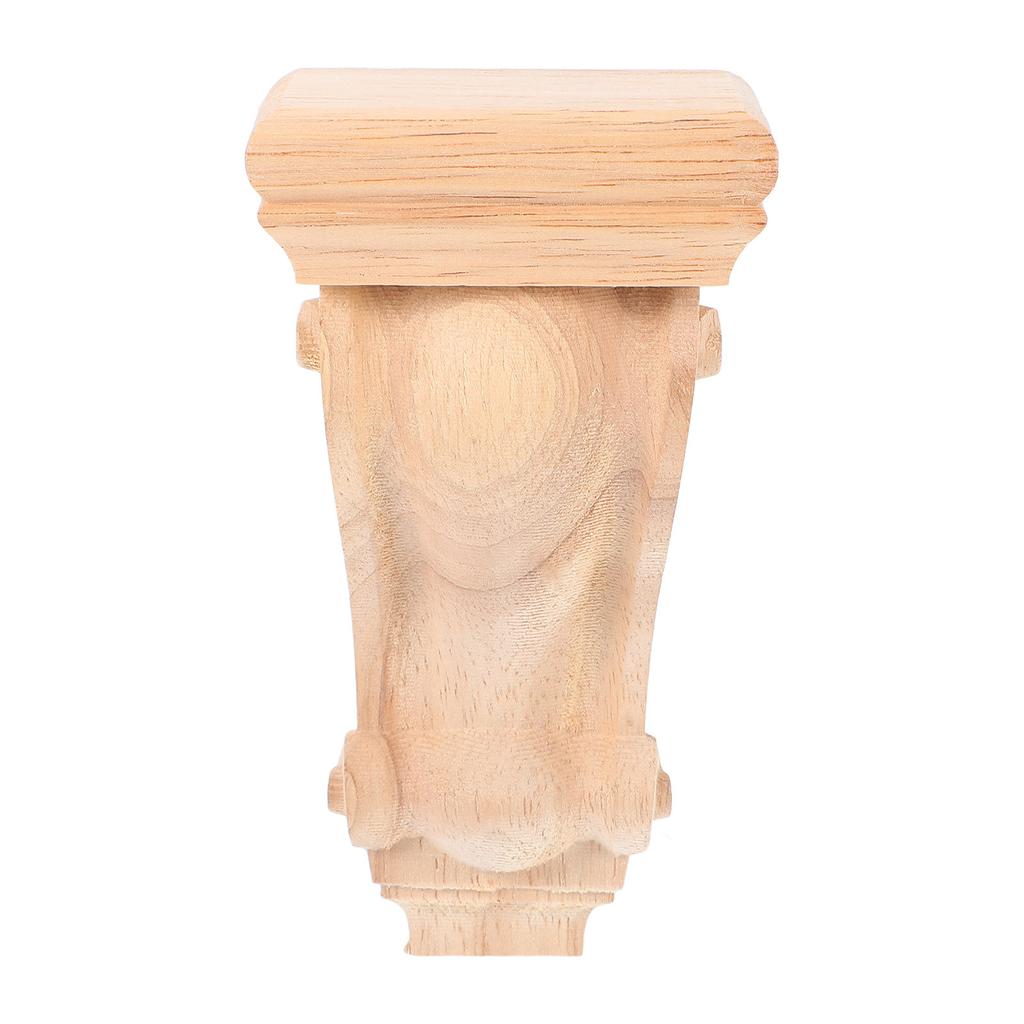 Wood Roman Column Corbels Carved Solid Wood Decorative Shelf Bracket for Fireplace Mantel Beam Support Home Wall Decoration