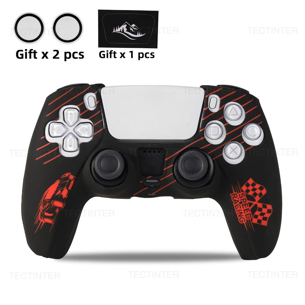 Silicone Protective Cover Skin for PlayStation 5 for PS5 Controller Cover Thumb Grips Anti-slip Shell  for PS5 Accessories
