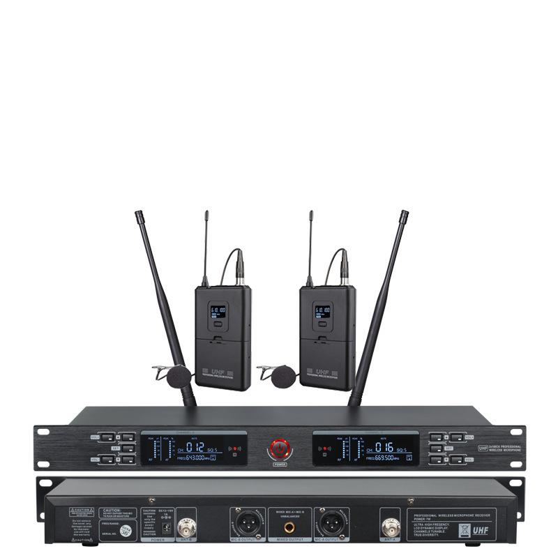 

KTV U-Band Infrared Frequency Hopping Wireless Dual Lavalier & Headset Conference Microphone US Plug