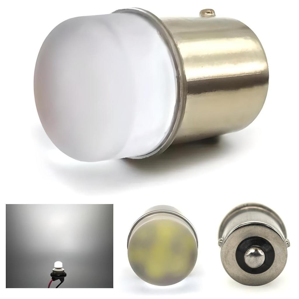2 Pcs RY10W LED Bulb BAU15S 12V Canbus White Off-Road