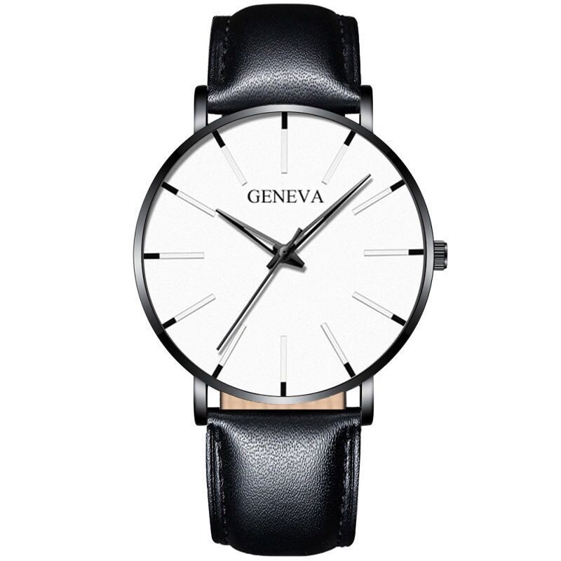 Geneva Mens Quartz Watch Alloy Band With Decorative Dial For Casual Wear