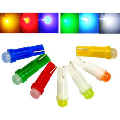 10 buc T5 COB 1LED auto tabloul de bord indicator lumini becuri pană lampă de semnalizare