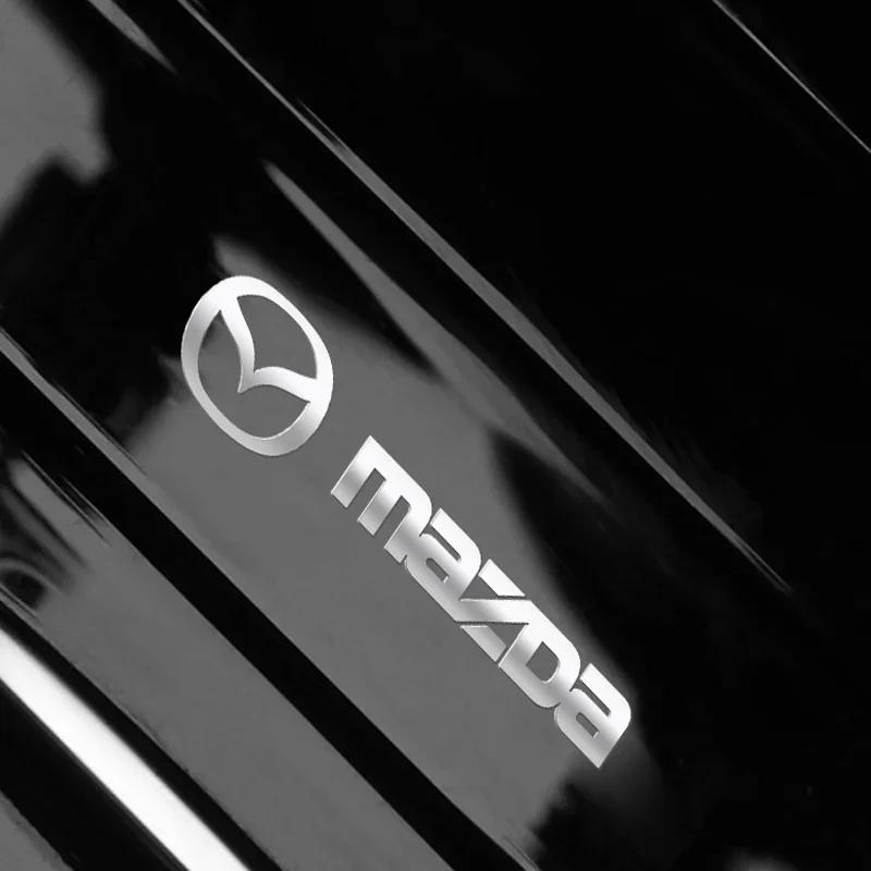 2025 Heißes Auto Metallemblem Wischeraufkleber Reflektierende Dekoraufkleber für Mazda 2 Mazda 3 MS Mazda 6 CX-5 CX3 Zubehör