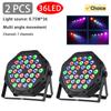 3w*60 Led Rgb 3 In 1 Par Light Dmx 512 Sound Control Dj Party Lights Wedding Disco Lights Ballroom Club Projection Stage Lamp