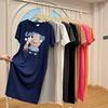 Summer New T-shirt Skirt Plus-size Women's Long Dress Loose Knee-length Nightgown