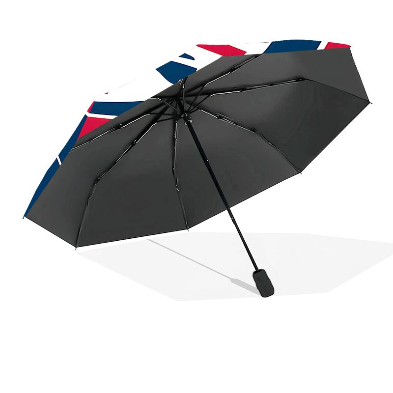 Football Cagliari Design Automatic Folding Umbrella - 8-Rib Travel Umbrella with Auto Open/Close & Portable, Gift for Christmas, Birthdays