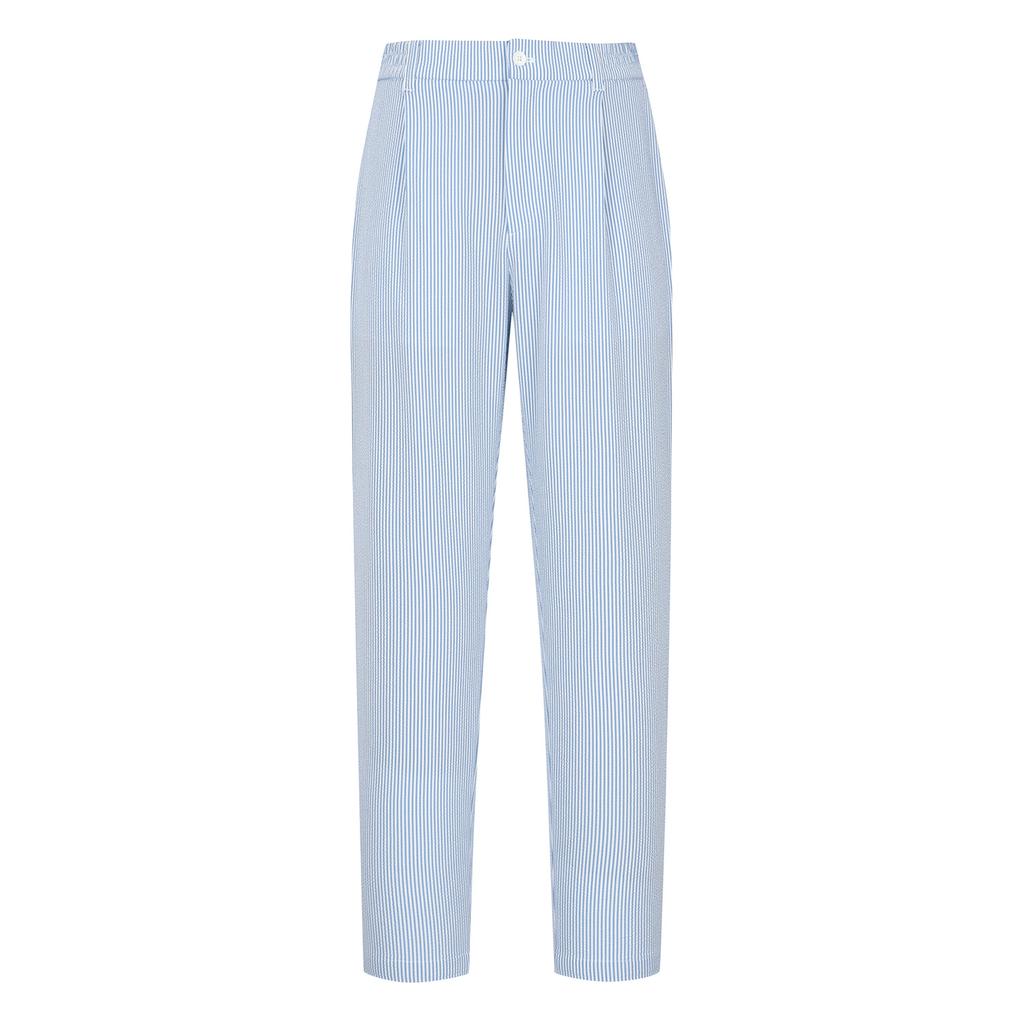 MARTINE GOLF Seersucker Baggy Fit Pants_Blue (Men)