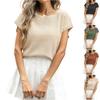 Women's Spring And Summer Hollow Casual Loose Knit Top