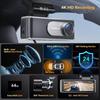 Dash Cam Front and Rear - 4K HD Dual Dash Camera for Cars, Built-in 5G WiFi GPS, 64GB Card, Dashcam with 3.2 IPS Screen, UHD Nig