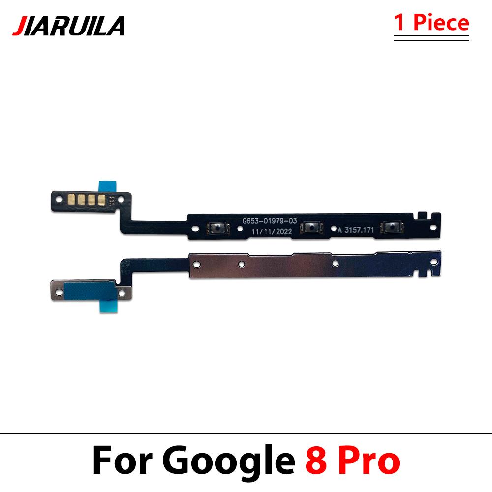 Power Switch On/Off Button Volume Control Key Button Flex Cable For Google Pixel 5 5A 6 6A 7 7A 8 9 Pro XL