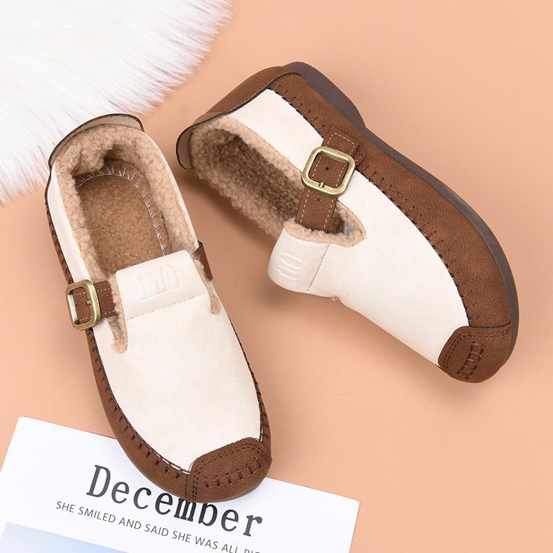 

Обработка и кастомизация 2025 зима новая мода обувь для мамы хлопковая обувь с набивным толстым теплым женским обувью две хлопковые обуви 41