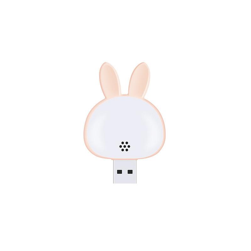 

Voice Intelligent Usb Plug In Little Rabbit Night Lights Voice Control Light Up рожевий