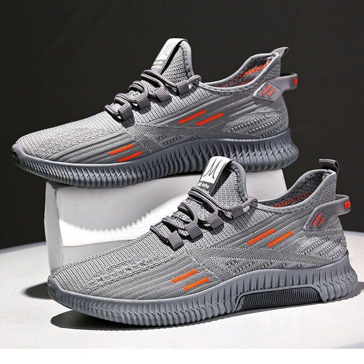 Leichte Sport Herrenschuhe, Modisch und Trendy, Atmungsaktive Mesh Freizeitschuhe, Weich besohlte Einzelne Schuhe