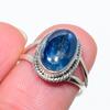 Piatră prețioasă Cianit Natural Lucrat Manual Argint Sterling Masiv 925 Inel Cadou S.7 l5l26