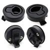 2 4 6 PCS Black Flush Boat Marine Latch Flush Pull for RV Boat Round Non-locking Handle Marine Deck Hatch Door Replacement Lock