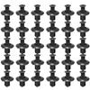 8mm Plastic Rivets Fasteners Suit for Car Bumper Fender, Black Clips Suit for Toyota, Nissan, Kia, Yamaha