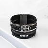 Klassisches handgewebtes Lederarmband Hohlbaum des Lebens Mehrschichtiges Lederarmband Europäischer und Amerikanischer Charm-Schmuck