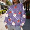 Women's Polka Dot Crewneck Sweatshirt, Lightweight Trendy Casual Pullover for Everyday Wear